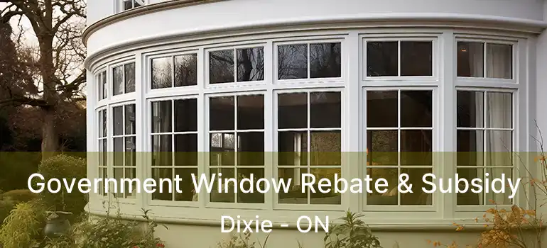  Government Window Rebate & Subsidy Dixie - ON