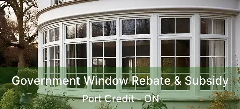  Government Window Rebate & Subsidy Port Credit - ON