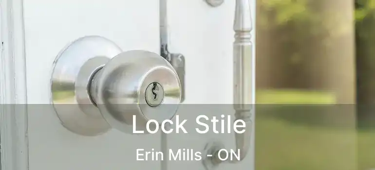  Lock Stile Erin Mills - ON