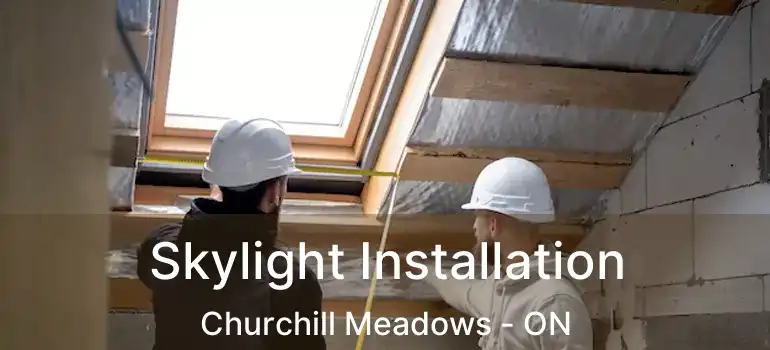  Skylight Installation Churchill Meadows - ON