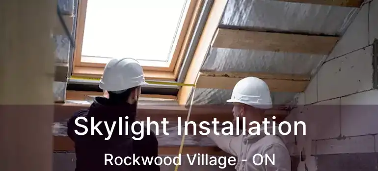  Skylight Installation Rockwood Village - ON