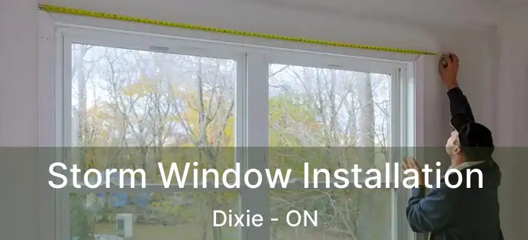  Storm Window Installation Dixie - ON