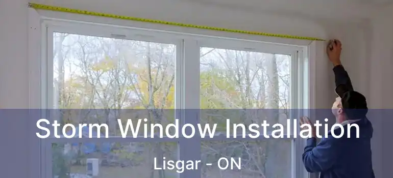  Storm Window Installation Lisgar - ON