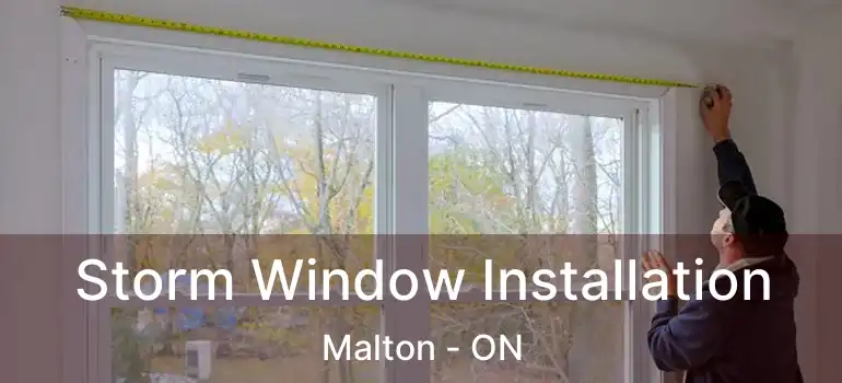  Storm Window Installation Malton - ON